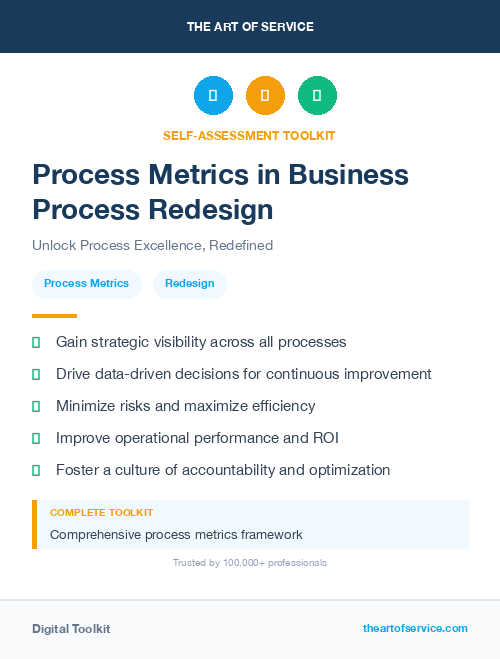 Process Metrics in Business Process Redesign