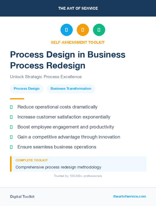 Process Design in Business Process Redesign