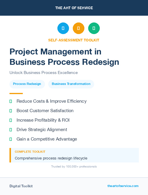 Project Management in Business Process Redesign