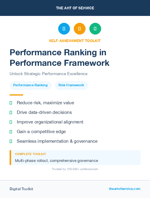 Performance Ranking in Performance Framework
