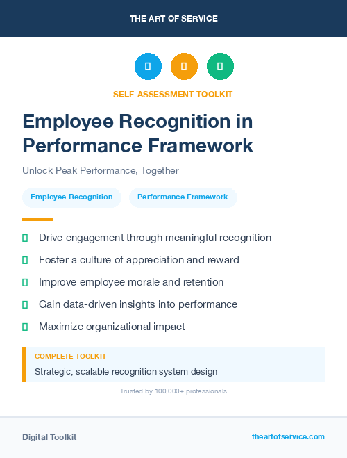 Employee Recognition in Performance Framework