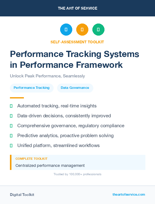 Performance Tracking Systems in Performance Framework