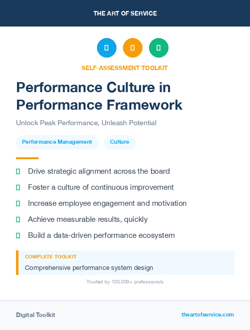 Performance Culture in Performance Framework