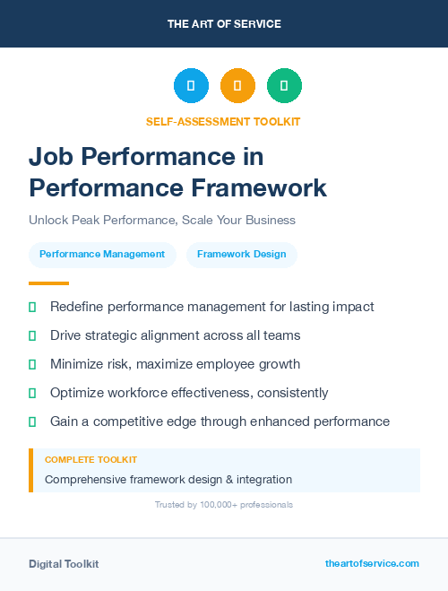 Job Performance in Performance Framework