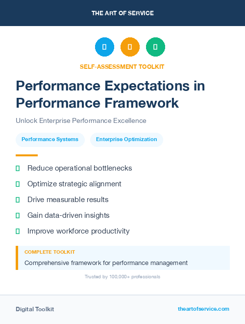 Performance Expectations in Performance Framework