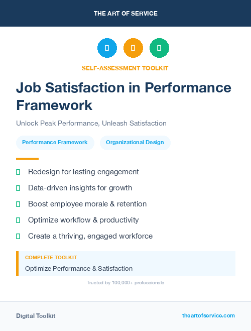 Job Satisfaction in Performance Framework