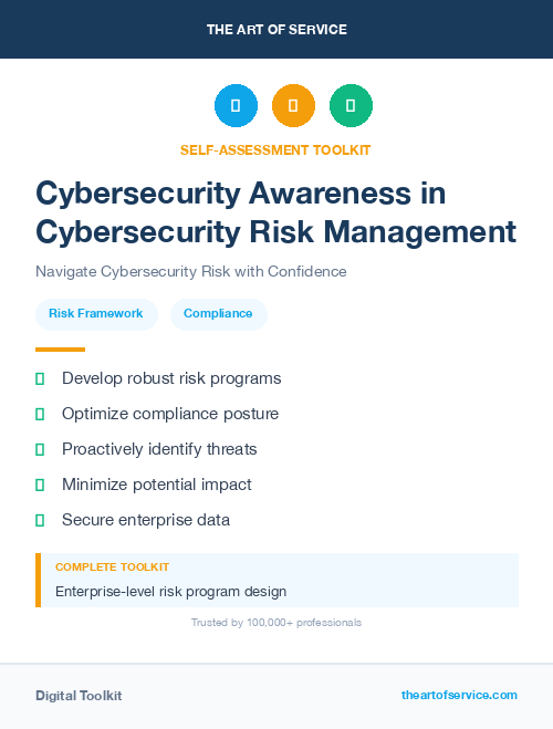 Cybersecurity Awareness in Cybersecurity Risk Management