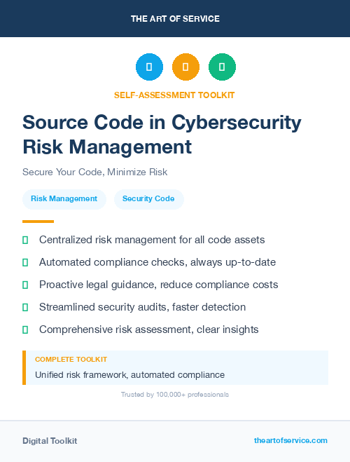 Source Code in Cybersecurity Risk Management