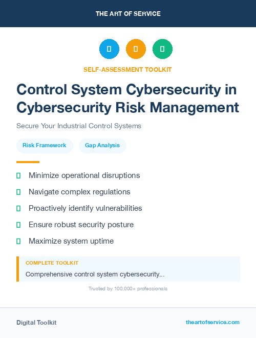 Control System Cybersecurity in Cybersecurity Risk Management