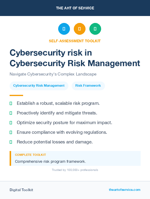 Cybersecurity risk in Cybersecurity Risk Management