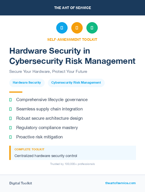 Hardware Security in Cybersecurity Risk Management