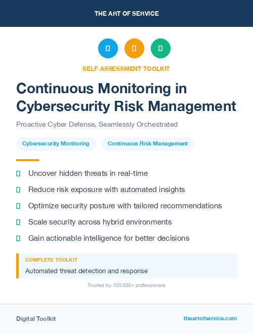 Continuous Monitoring in Cybersecurity Risk Management