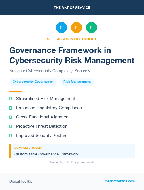 Governance Framework in Cybersecurity Risk Management