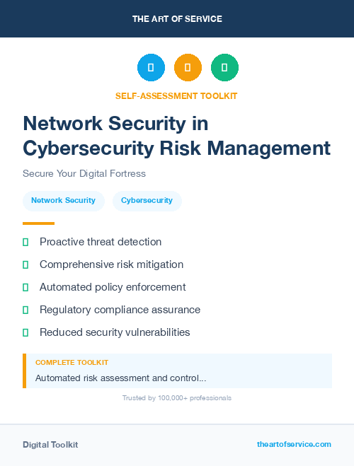 Network Security in Cybersecurity Risk Management