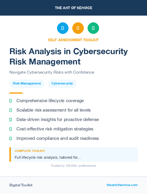Risk Analysis in Cybersecurity Risk Management