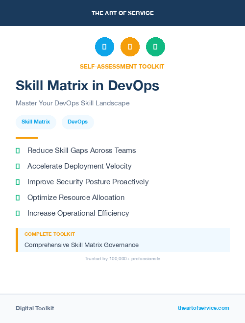 Skill Matrix in DevOps