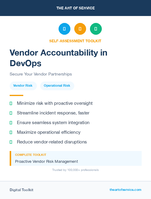 Vendor Accountability in DevOps