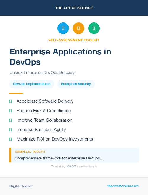 Enterprise Applications in DevOps