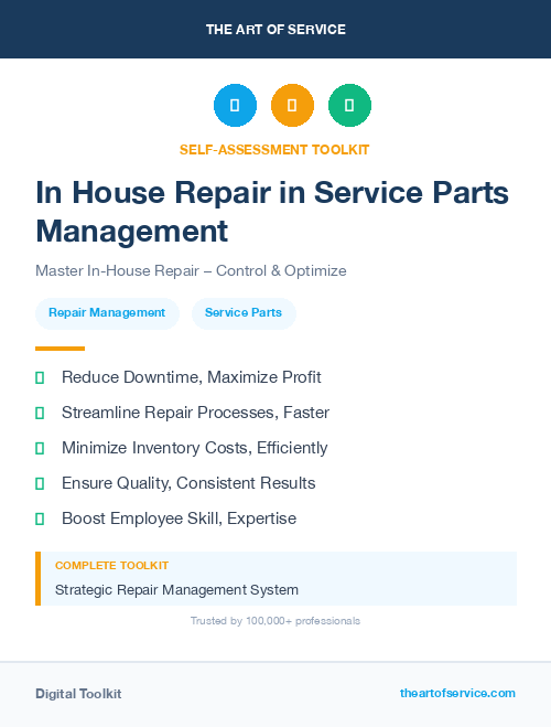 In House Repair in Service Parts Management