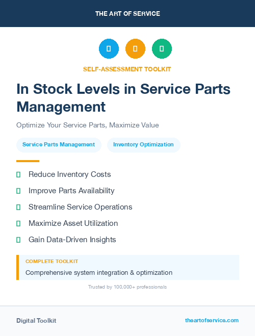 In Stock Levels in Service Parts Management