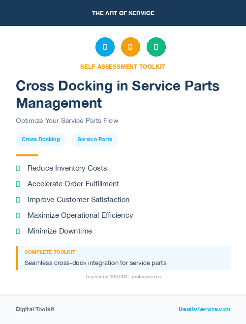Cross Docking in Service Parts Management