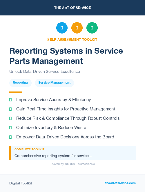 Reporting Systems in Service Parts Management
