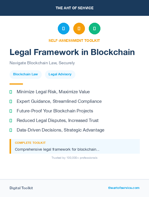 Legal Framework in Blockchain