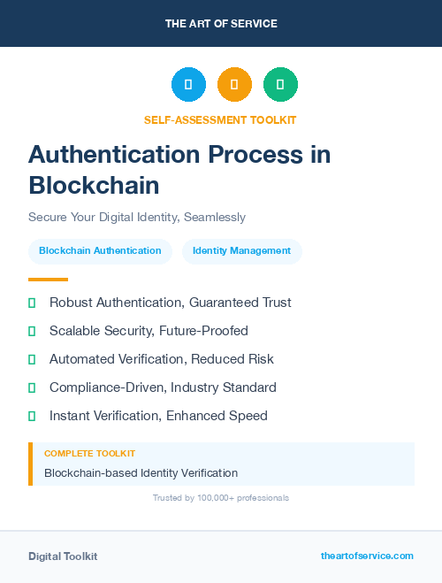 Authentication Process in Blockchain