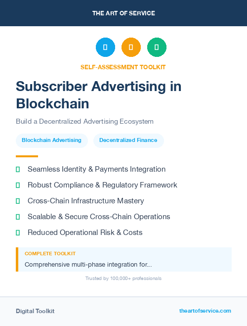 Subscriber Advertising in Blockchain