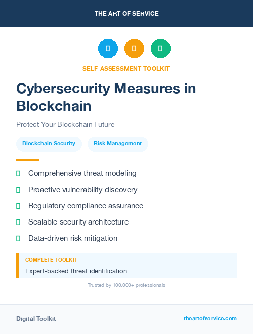 Cybersecurity Measures in Blockchain