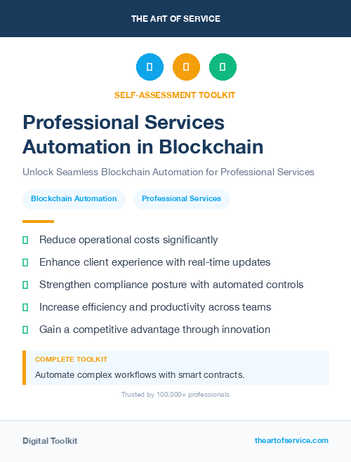 Professional Services Automation in Blockchain
