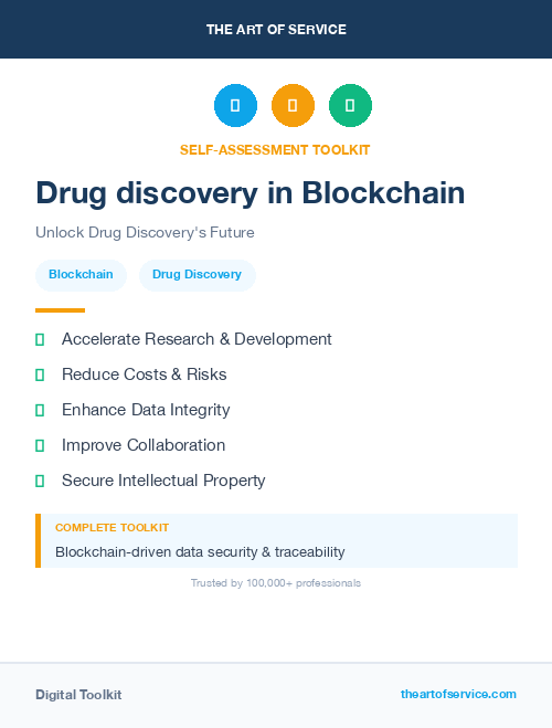Drug discovery in Blockchain