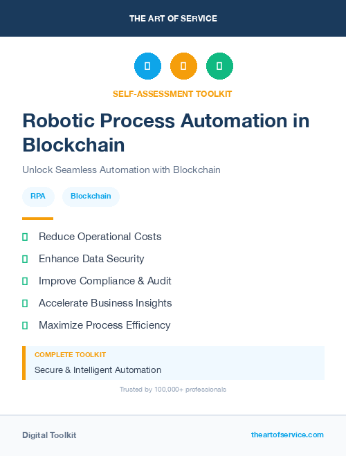 Robotic Process Automation in Blockchain