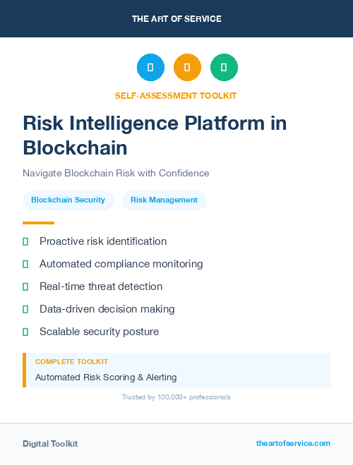 Risk Intelligence Platform in Blockchain
