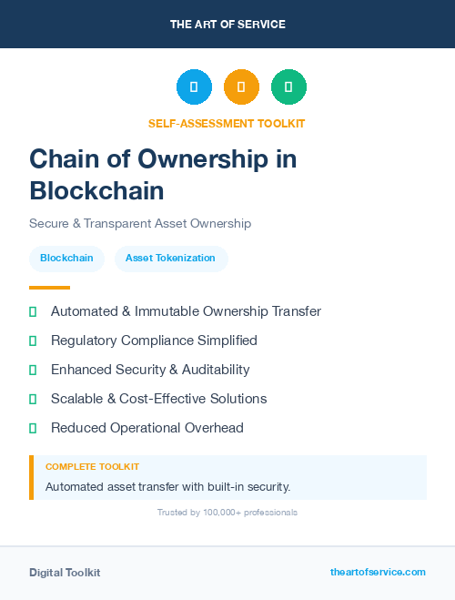 Chain of Ownership in Blockchain