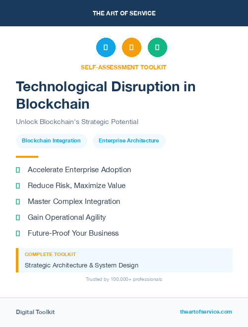 Technological Disruption in Blockchain
