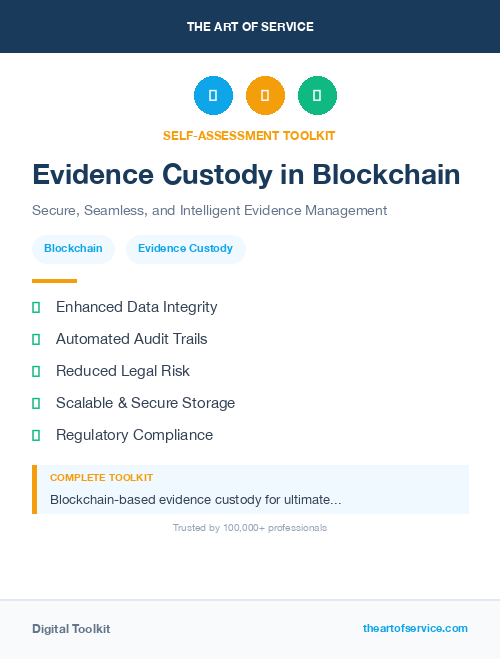 Evidence Custody in Blockchain