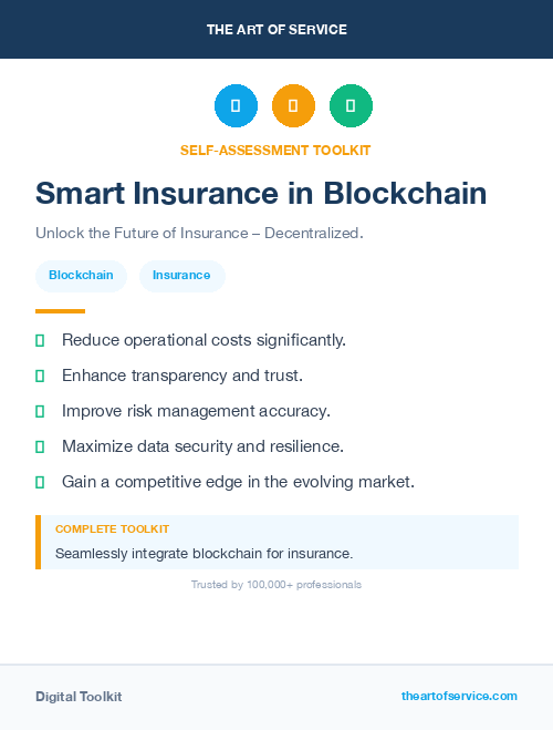 Smart Insurance in Blockchain
