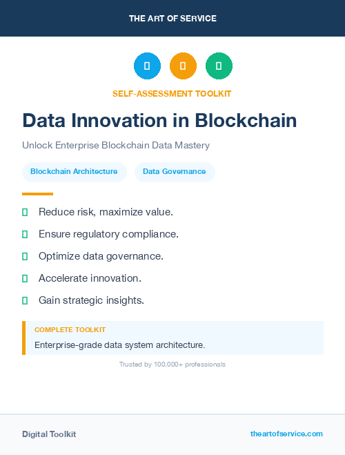 Data Innovation in Blockchain