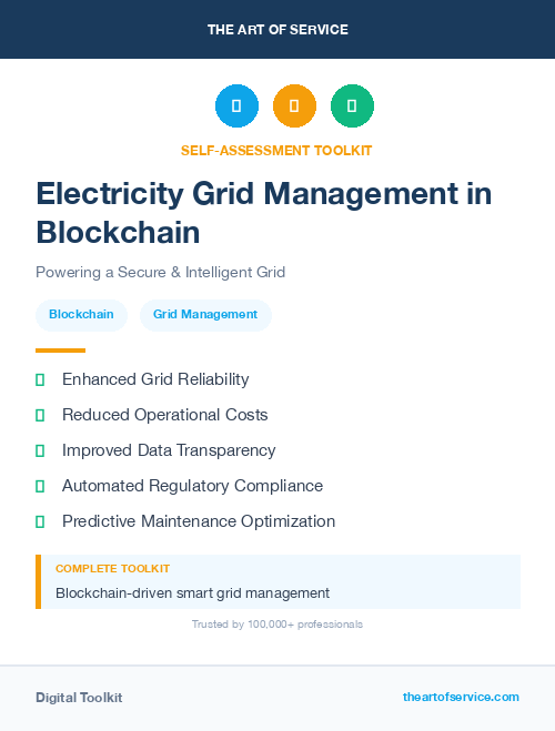 Electricity Grid Management in Blockchain