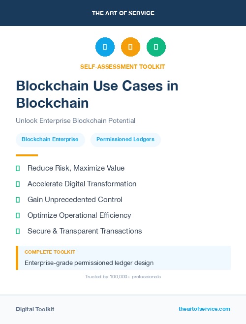 Blockchain Use Cases in Blockchain
