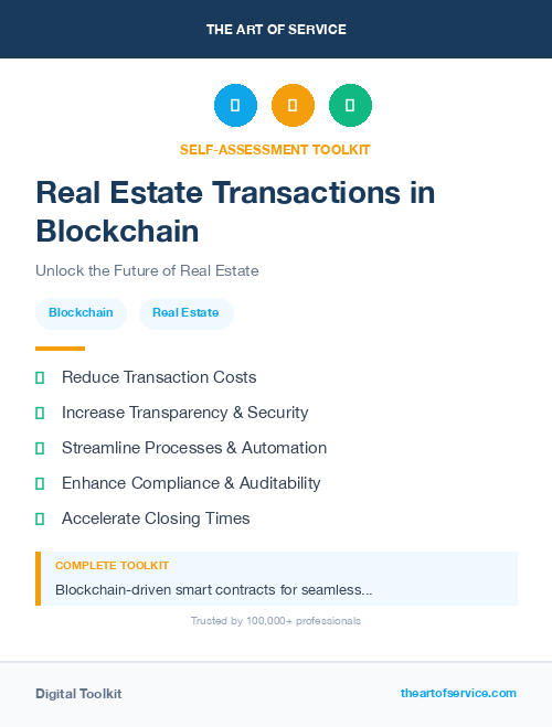 Real Estate Transactions in Blockchain