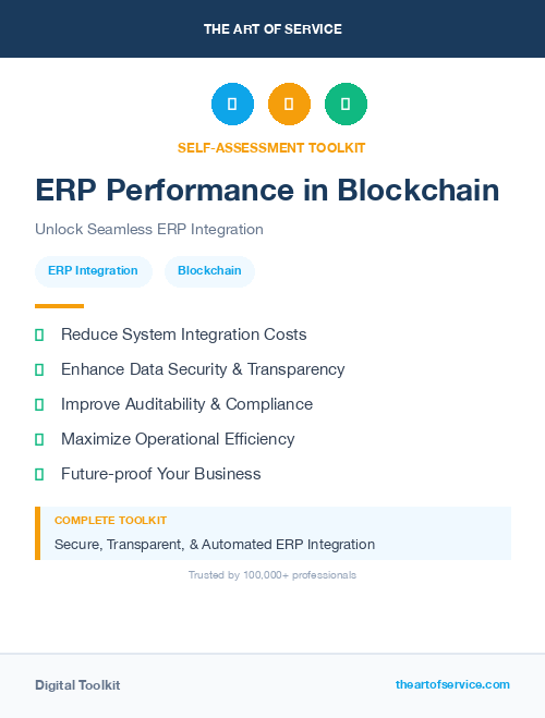 ERP Performance in Blockchain