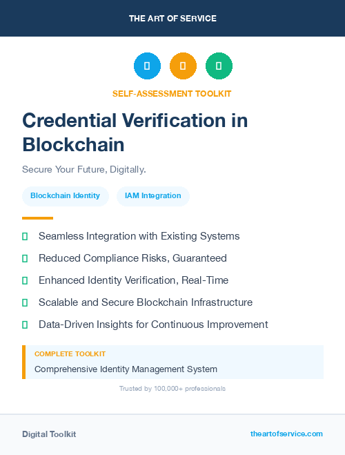 Credential Verification in Blockchain