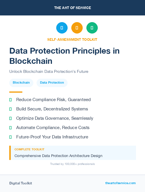 Data Protection Principles in Blockchain