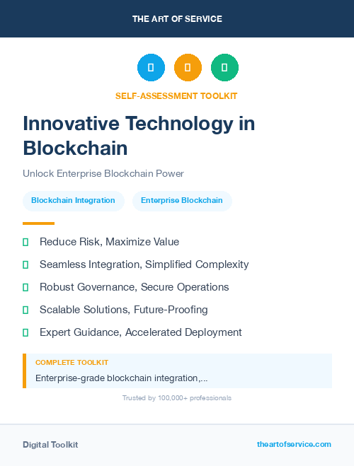 Innovative Technology in Blockchain