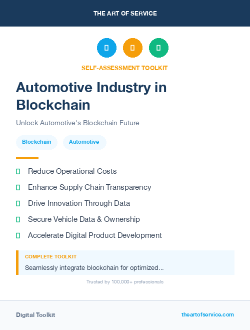 Automotive Industry in Blockchain