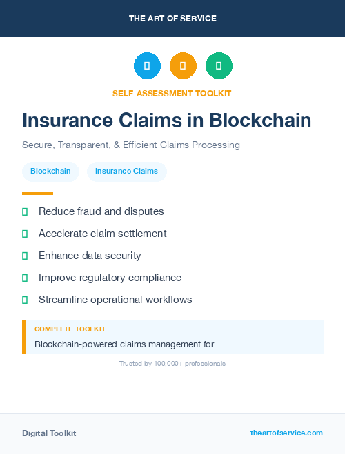 Insurance Claims in Blockchain