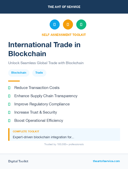 International Trade in Blockchain