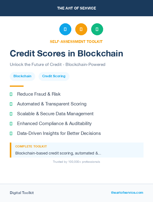 Credit Scores in Blockchain